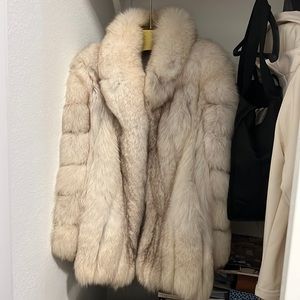 Blue Fox 3/4 length coat in excellent condition.